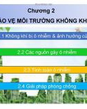 Bài giảng Kỹ thuật môi trường trong công nghiệp: Chương 2 - Nguyễn Thị Thảo