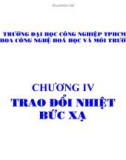 Bài giảng: Trao đổi nhiệt bức xạ