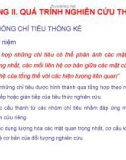 Chương 2 : Qúa trình nghiên cứu thống kê