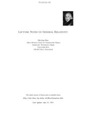 Lecture Notes on General Relativity - Matthias Blau