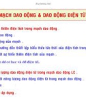 Bài giảng vật lý : Mạch dao động điện từ part 1