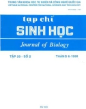 Tạp chí Sinh học: Tập 20 - Số 2 (Tháng 6 - 1998)