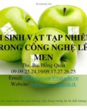 Bài giảng Công nghệ lên men: Chương 3 - ThS. Bùi Hồng Quân