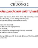 Bài giảng Hợp chất thứ cấp thiên nhiên - Chương 2: Phân loại các hợp chất tự nhiên