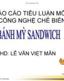 Bài giảng Công nghệ chế biến - Bài: Tìm hiểu bánh mỳ sandwich