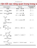 Di truyền học phân tử và tế bào : Liên kết hóa học của các đại phân tử sinh học part 7