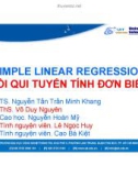 Bài giảng Hồi quy tuyến tính đơn biến