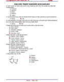 Trắc nghiệm Hóa sinh: Acid nucleic