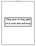 Tổng quan về công nghệ xử lý nước thải sinh hoạt