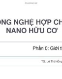 CÔNG NGHỆ HỢP CHẤT NANO HỮU CƠ - PHẦN 0