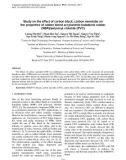 Study on the effect of carbon black, carbon nanotube on the properties of rubber blend acrylonitrile butadiene rubber (NBR)/polyvinyl chloride (PVC)