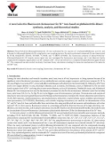 A novel selective fluorescent chemosensor for Fe3+ ions based on phthalonitrile dimer: Synthesis, analysis, and theoretical studies