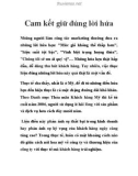 Cam kết giữ đúng lời hứa