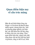 Quan điểm hiện nay về cấu trúc màng