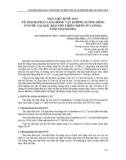 Dẫn liệu bước đầu về thành phần loài động vật không xương sống ở nước tại khu Bảo tồn thiên nhiên Pù Luông, tỉnh Thanh Hóa