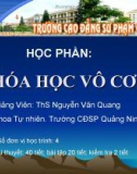 Bài giảng Hóa học vô cơ - Bài 2: Flo