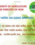 Bài thuyết trình môn Đa dạng sinh học: So sánh các đặc điểm, mục tiêu, vai trò của khu bảo tồn thiên nhiên, khu dự trữ sinh quyển, vườn quốc gia, khu Ramsar