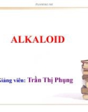 Bài giảng Hóa học - Bài: Alkaloid