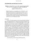 Nghiên cứu ảnh hưởng của các liều lượng bón đạm và kali đến năng suất lạc trên đất cát biển tỉnh Bình Định