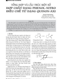 Tổng hợp và cấu trúc một số hợp chất dạng phenol-nitro điều chế từ dạng quinon-axi