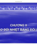 Chương II: Trao đổi nhiệt bằng đối lưu