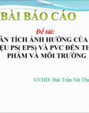 Báo cáo: Phân tích ảnh hưởng của vật liệu PS(EPS) và PVC đến thực phẩm và môi trường