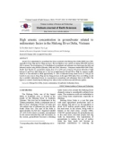 High arsenic concentration in groundwater related to sedimentary facies in the Mekong River Delta, Vietnam