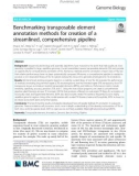 Benchmarking transposable element annotation methods for creation of a streamlined, comprehensive pipeline