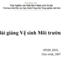 Bài giảng Vệ sinh môi trường