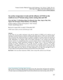 Sea surface temperature trends and the influence of ENSO on the southwest sea of Vietnam using remote sensing data and GIS