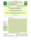 Influence of temperature and humidity on the development of Tenebrio molitor L.