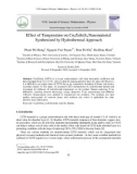 Effect of temperature on Cu2ZnSnS4 nanomaterial synthesized by hydrothermal approach