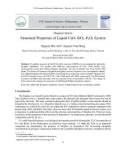 Structural properties of liquid CaO–SiO2–P2O5 system