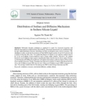 Distribution of sodium and diffusion mechanism in sodium silicate liquid