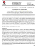 Synthesis, spectral characterization, and biological studies of 3,5-disubstituted1,3,4-oxadiazole-2(3H)-thione derivatives