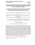 Assessment of changes in the land use structure in Tra Vinh province under the scenarios of climate change and sea level rise