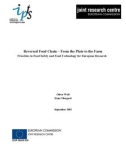 Reversed Food Chain – From the Plate to the Farm Priorities in Food Safety and Food Technology for European Research