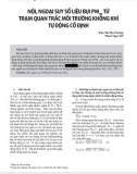 Nội, ngoại suy số liệu bụi PM10 từ trạm quan trắc môi trường không khí tự động cố định