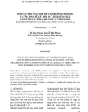 Khảo sát khả năng hấp thu chlorophyll bởi Mno2 và ứng dụng để xác định dư lượng hóa chất bảo vệ thực vật họ carbamate có trong rau bằng phương pháp sắc ký lỏng hiệu năng cao (HPLC)