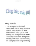 công thức máu (tt)