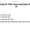 Bài giảng Hóa hữu cơ: Chương 3 - Hiệu ứng trong hợp chất hữu cơ