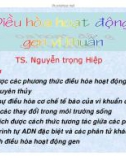 Bài giảng Điều hòa hoạt động gen vi khuẩn - TS. Nguyễn Trọng Hiệp