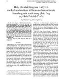 Điều chế chất lỏng ion 1-allyl-3- methylimidazolium trifluoromethansulfonate làm dung môi xanh trong phản ứng acyl hóa Friedel-Crafts