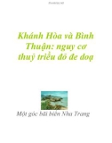 Khánh Hòa và Bình Thuận: nguy cơ thuỷ triều đỏ đe doạ