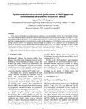 Synthesis and electrochemical performance of MoO2/graphene nanomaterials as anode for lithium-ion battery