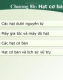 Bài giảng Vật lý đại cương 2 - Chương 8b: Hạt cơ bản