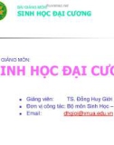 Bài giảng Sinh học đại cương: Chương 3 - TS. Đồng Huy Giới