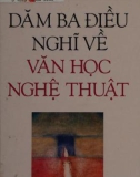 Suy nghĩ về văn học nghệ thuật: Phần 1