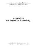 Giáo trình Sinh lý học trẻ em lứa tuổi tiểu học: Phần 1 - TS. Đỗ Hồng Cường, ThS. Phạm Việt Quỳnh