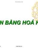 BÀI GIẢNG HÓA ĐẠI CƯƠNG A2: CHƯƠNG 2. CÂN BẰNG HOÁ HỌC